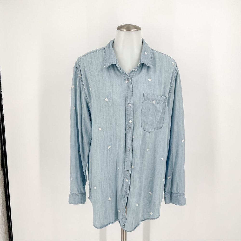 7 For All Mankind Denim Button Down